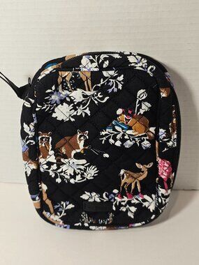 NWT Vera Bradley Zip-Around Jewelry Folio Merry Mischief Case Organizer Roll Bag